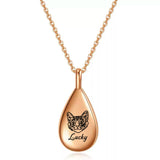 Teardrop Pet Urn Necklace