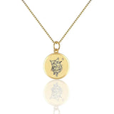 Pet Head Diamond Necklace
