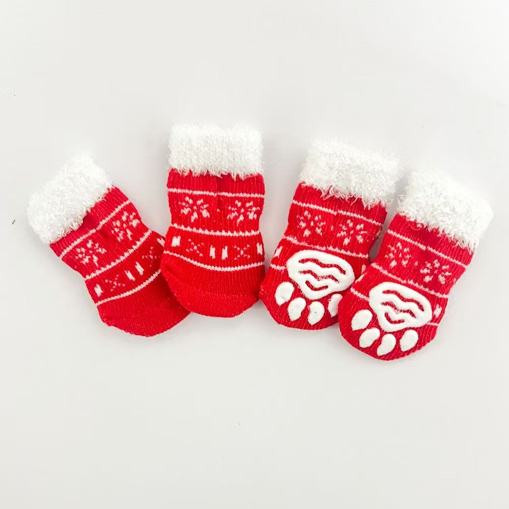 Free Membership Gift-Pet Dog and Cat Socks Non-Slip Christmas Socks