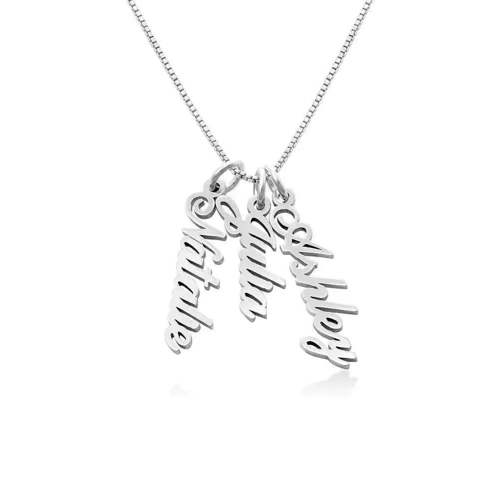 Name Vertical Bar Necklace