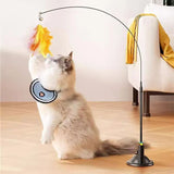 Free Membership Gift-Suction Cup Suction Floor Teaser Stick Pole Cat Toys