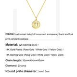 Foot & Hand Print Necklace