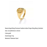 Angel Ring Premium Fashion Index Finger Ring Ring Colorfast