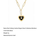 Non-Fading Creative Elegant Heart Collarbone Necklace